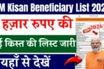 PM Kisan Beneficiary List 2026