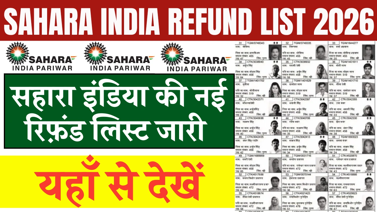 Sahara India Refund List 2026
