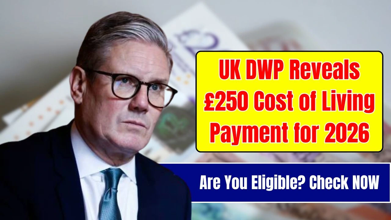 UK DWP Reveals £250 Cost of Living Payment for 2026 : Who Qualifies & How Much You Will Receive